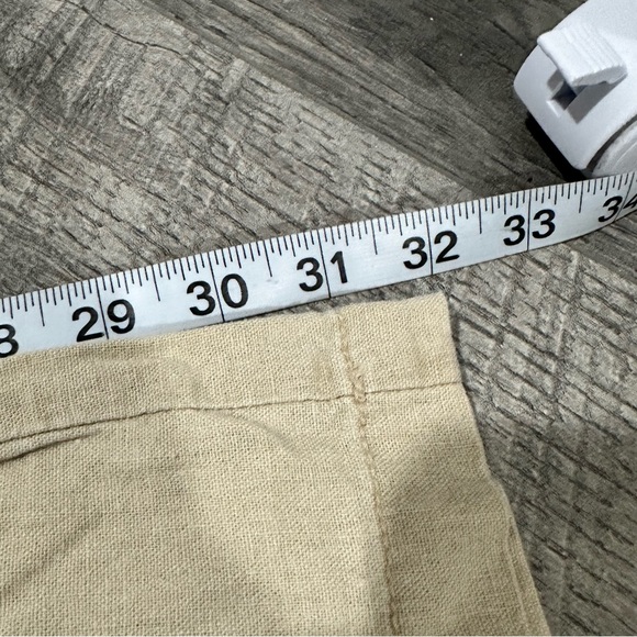 old navy Women's Cargo Pants beige baggy skater boho 90s 80s flared pants size 4 - Picture 6 of 8